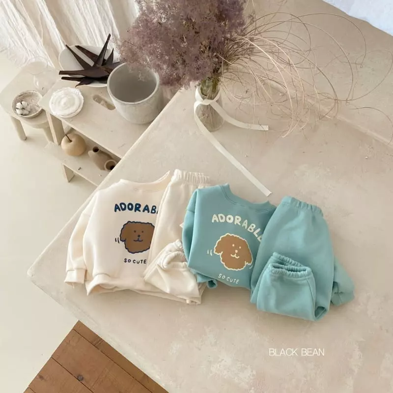 Black Bean - Korean Baby Fashion - #onlinebabyboutique - Ggomi Fleece Bebe Set - 4