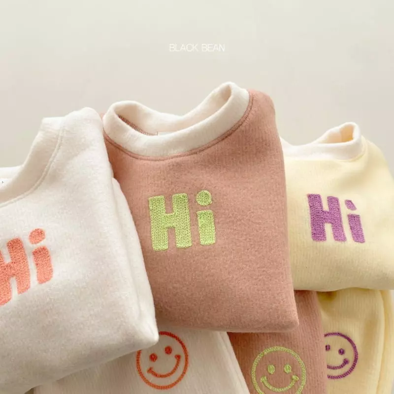Black Bean - Korean Children Fashion - #kidsshorts - Marlang Fleece Top Bottom Set - 8
