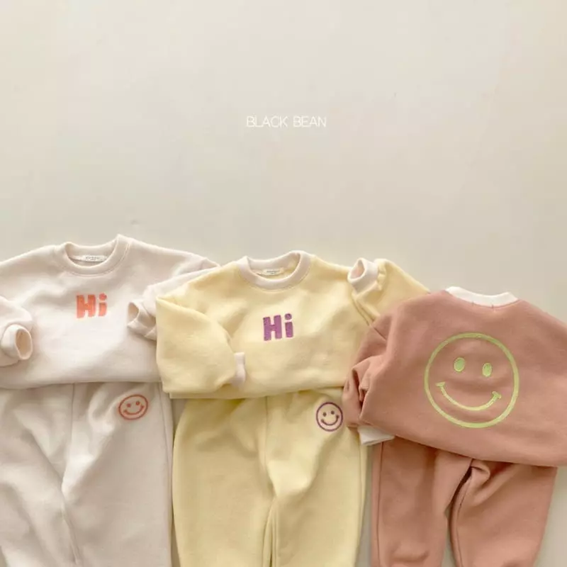 Black Bean - Korean Children Fashion - #prettylittlegirls - Marlang Fleece Top Bottom Set