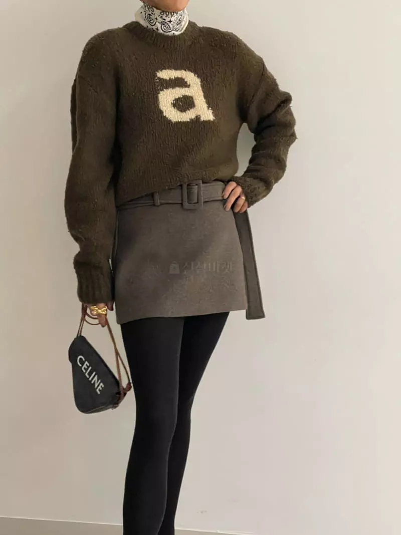 Black Fuchsia - Korean Women Fashion - #vintagekidsstyle - Row Belt Mini Skirt - 4