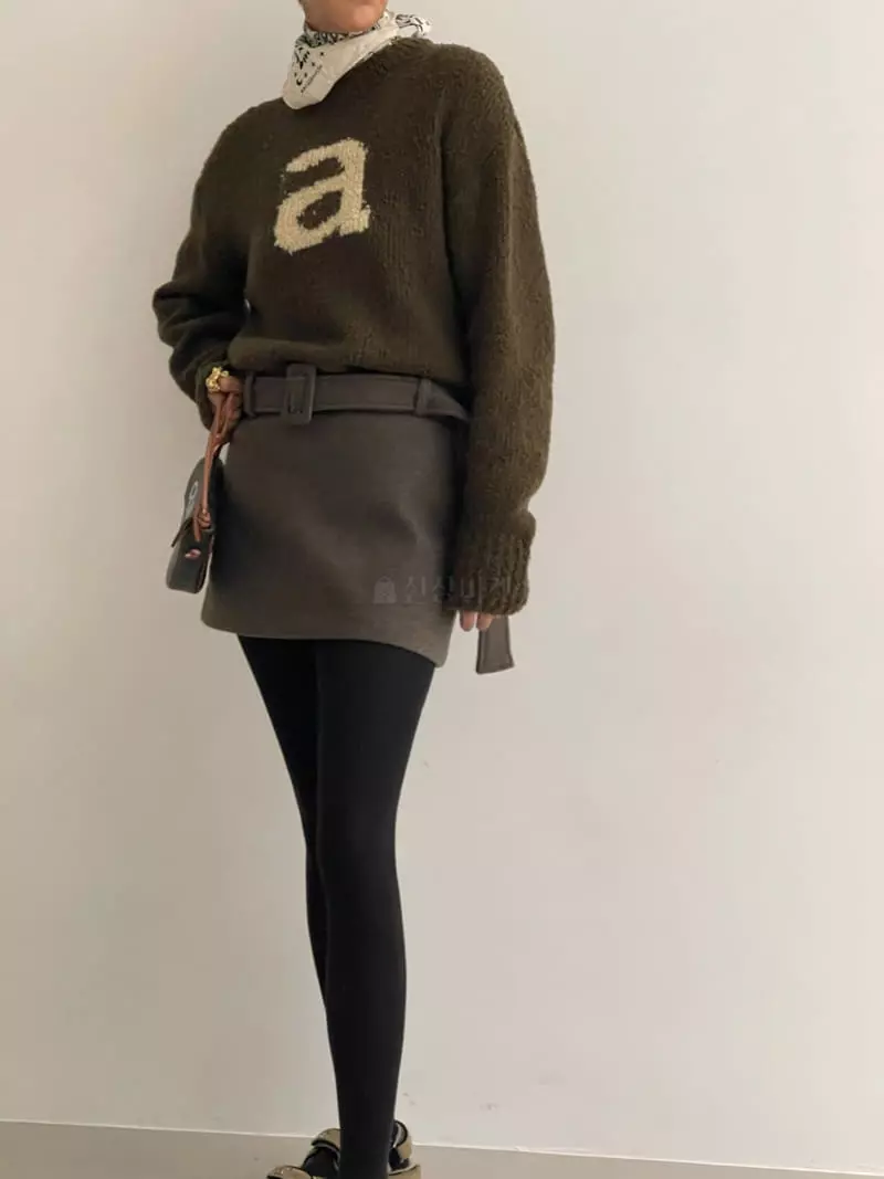 Black Fuchsia - Korean Women Fashion - #shopsmall - Row Belt Mini Skirt - 7