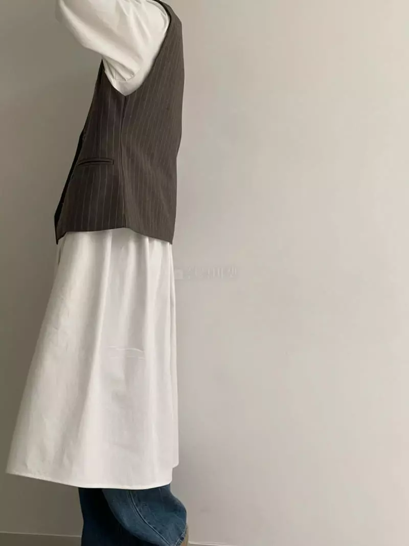 Black Fuchsia - Korean Women Fashion - #shopsmall - Stripes Vest - 5