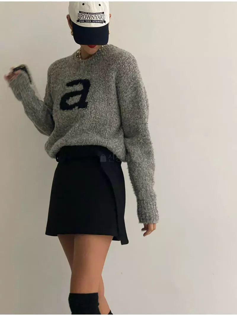 Black Fuchsia - Korean Women Fashion - #thatsdarling - A Round Knit Tee - 5