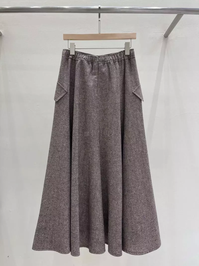 Blanc - Korean Women Fashion - #momslook - Cash Skirt - 2