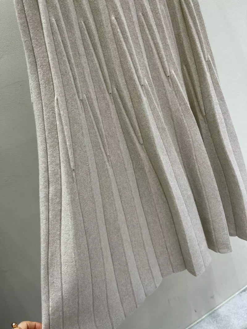 Blanc - Korean Women Fashion - #momslook - Wrinkle Skirt