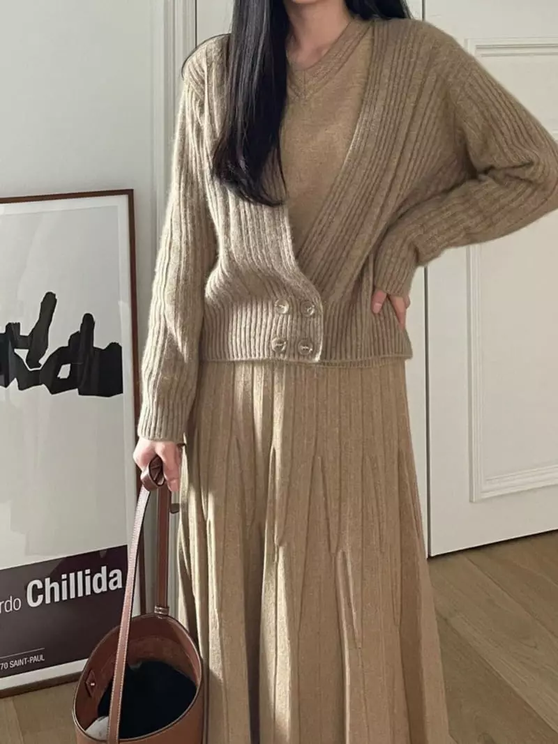 Blanc - Korean Women Fashion - #momslook - Jamma Cardigan - 8