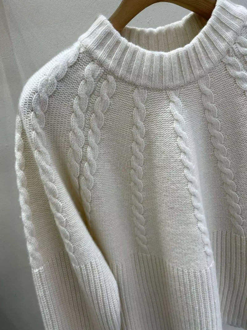 Blanc - Korean Women Fashion - #momslook - Emma Knit Tee - 2