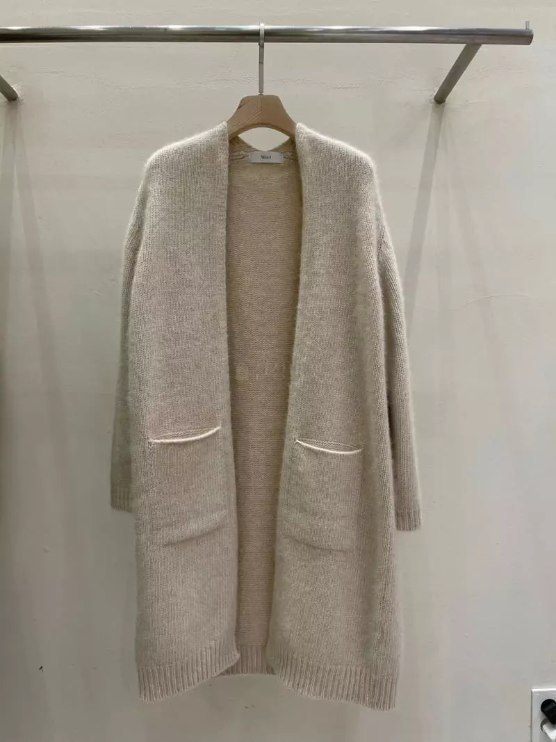 Blanc - Korean Women Fashion - #momslook - Long Cardigan