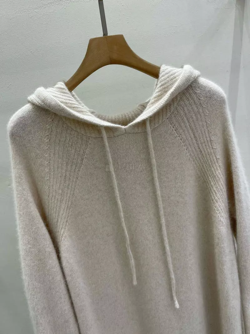 Blanc - Korean Women Fashion - #momslook - Racoon Hoody One-piece - 2