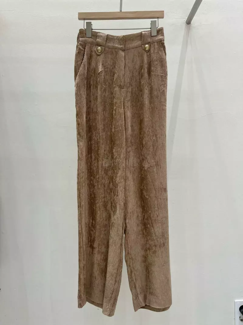 Blanc - Korean Women Fashion - #vintagekidsstyle - Rib PAnts - 4