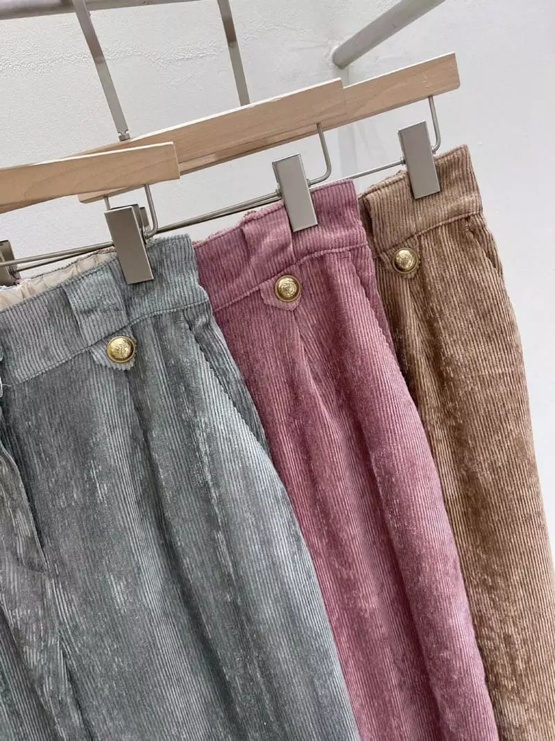 Blanc - Korean Women Fashion - #romanticstyle - Rib PAnts - 6