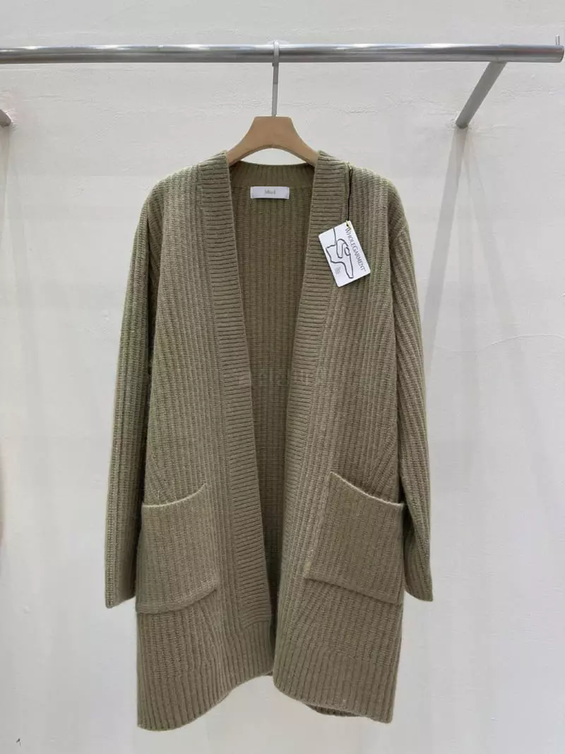Blanc - Korean Women Fashion - #shopsmall - H Olive Cardigan - 5