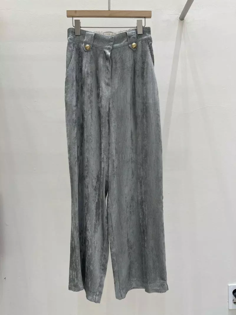 Blanc - Korean Women Fashion - #vintageinspired - Rib PAnts - 2