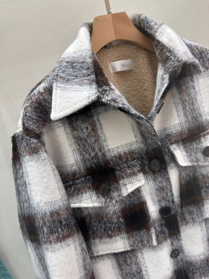 Blanc - Korean Women Fashion - #womensfashion - Cross Jacket - 5