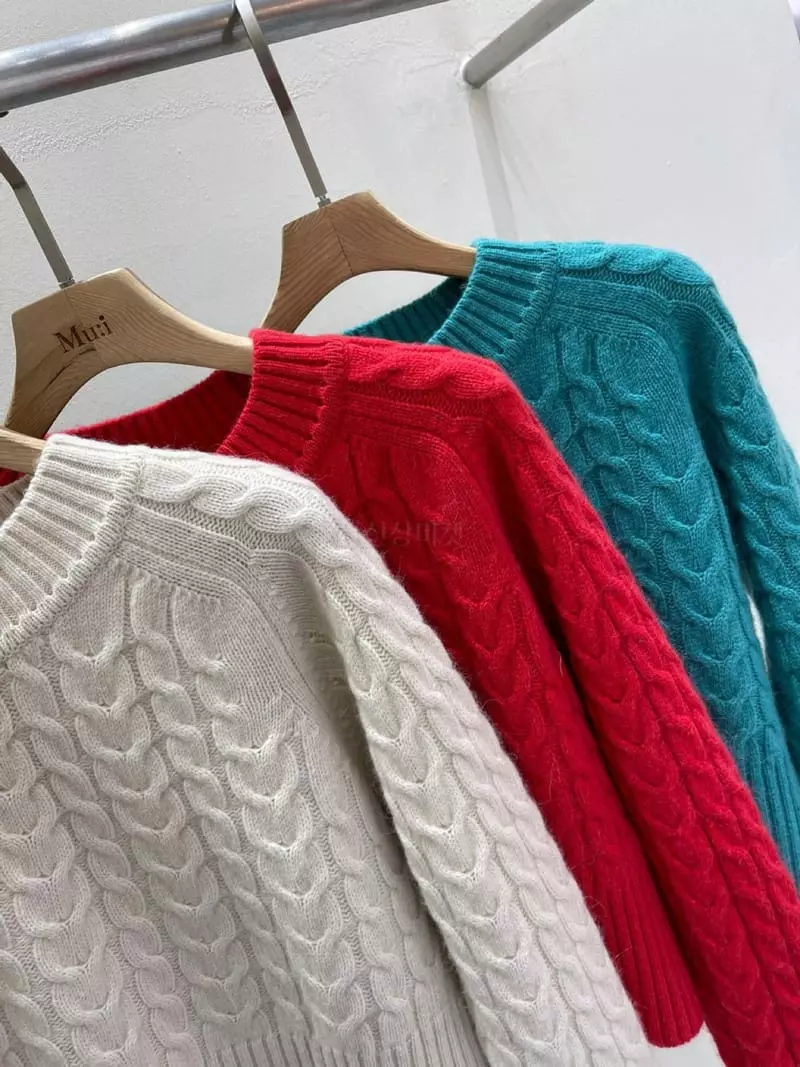 Blanc - Korean Women Fashion - #womensfashion - Carry Knit Tee - 8