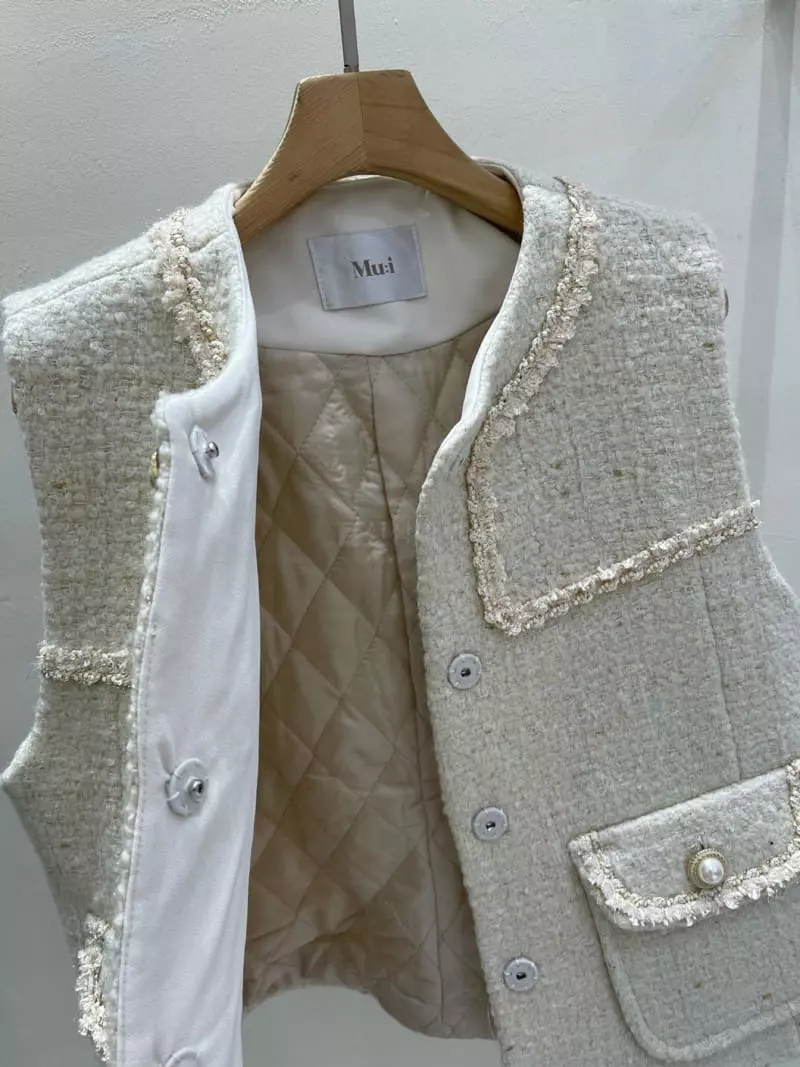 Blanc - Korean Women Fashion - #womensfashion - Shine Vest - 3