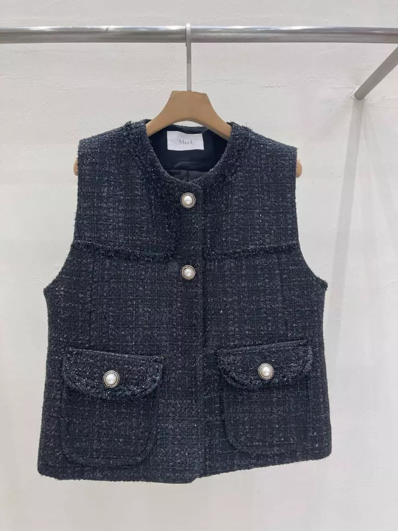 Blanc - Korean Women Fashion - #womensfashion - Shine Vest - 5