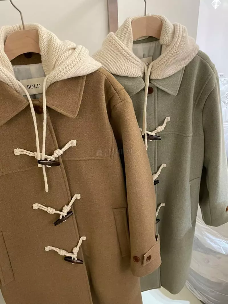 Bold - Korean Women Fashion - #momslook - Knit Hoody Coat - 8
