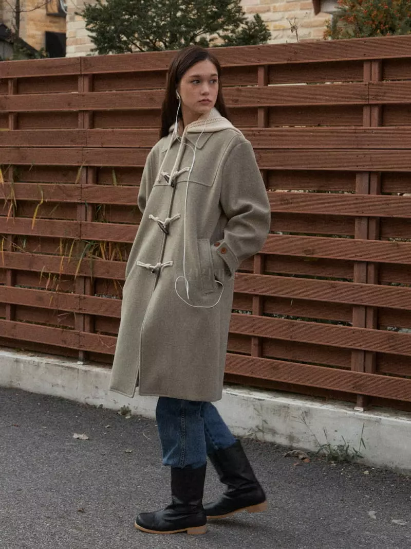 Bold - Korean Women Fashion - #womensfashion - Knit Hoody Coat - 3