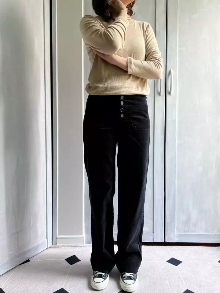 Bon Bon Butik - Korean Women Fashion - #momslook - Mom 70 Corduroy Pants - 5