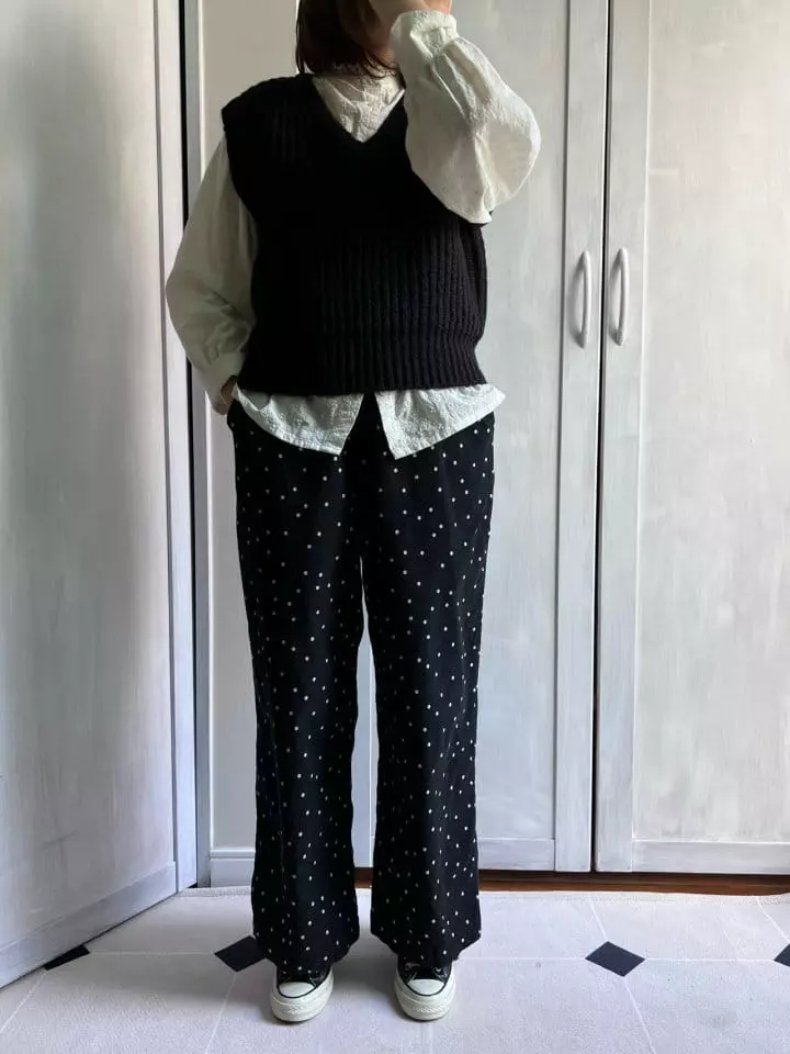 Bon Bon Butik - Korean Women Fashion - #momslook - Wide Pants Mom - 4