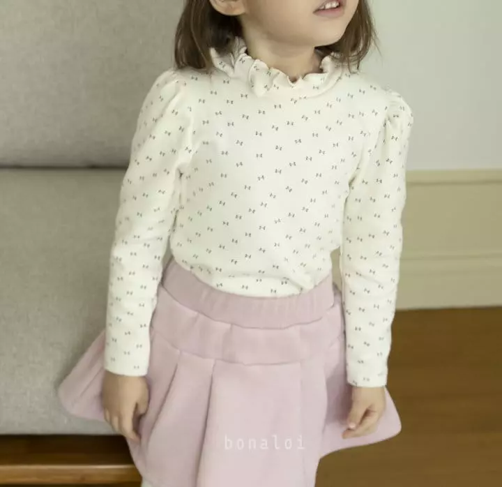 Bonaloi - Korean Children Fashion - #childofig - Petit Ribbon Tee - 6