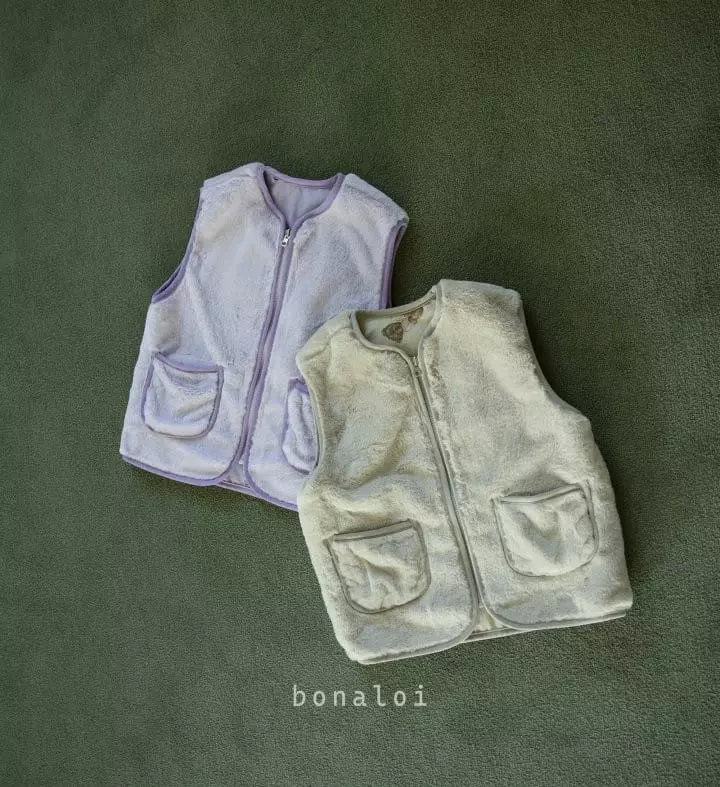Bonaloi - Korean Children Fashion - #fashionkids - Reversible Vest - 11