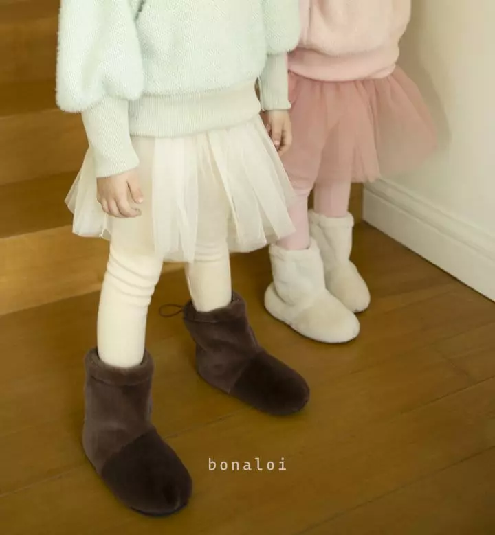 Bonaloi - Korean Children Fashion - #kidsstore - Tutu Mink Leggings - 9