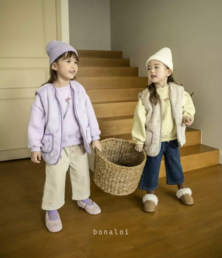 Bonaloi - Korean Children Fashion - #stylishchildhood - Reversible Vest - 6