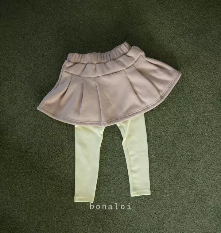 Bonaloi - Korean Children Fashion - #stylishchildhood - Cozy Pleats Leggigns - 3