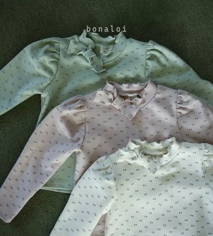 Bonaloi - Korean Children Fashion - #todddlerfashion - Petit Ribbon Tee - 4