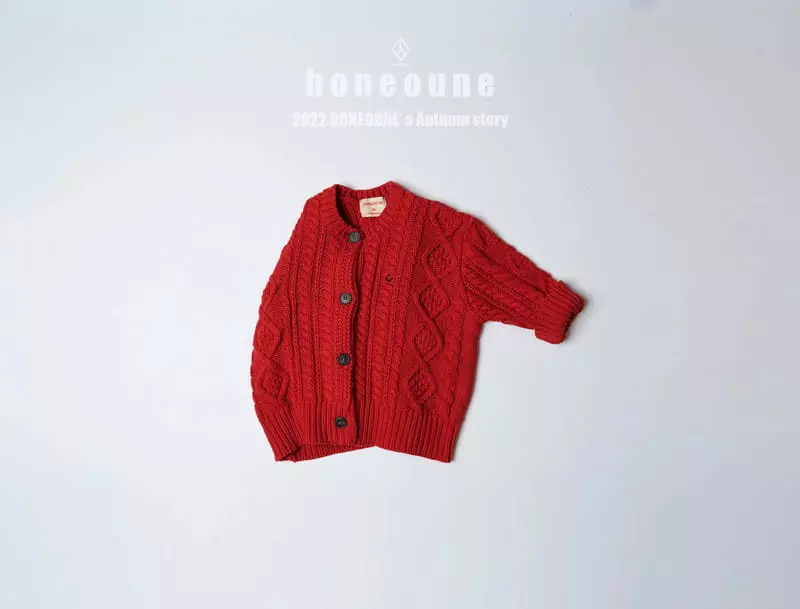 Boneoune - Korean Children Fashion - #childofig - Cable Knit Cardigan - 12