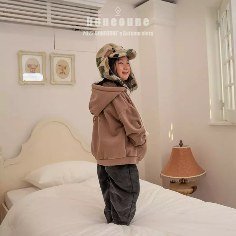 Boneoune - Korean Children Fashion - #childofig - Winter Hoody Zip-up - 5