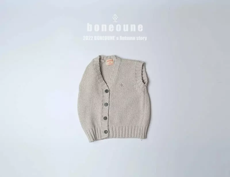 Boneoune - Korean Children Fashion - #designkidswear - Loose Knit Vest - 10
