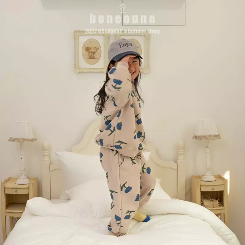 Boneoune - Korean Children Fashion - #designkidswear - Lover Blue Pants - 5