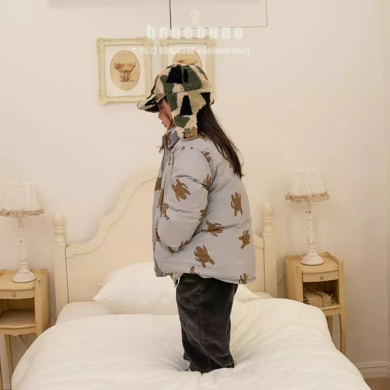 Boneoune - Korean Children Fashion - #childrensboutique - Tiger Padding Jacket - 4