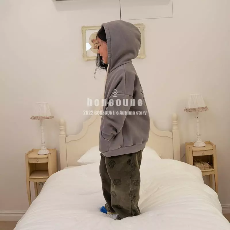 Boneoune - Korean Children Fashion - #discoveringself - Winter Hoody Zip-up - 8