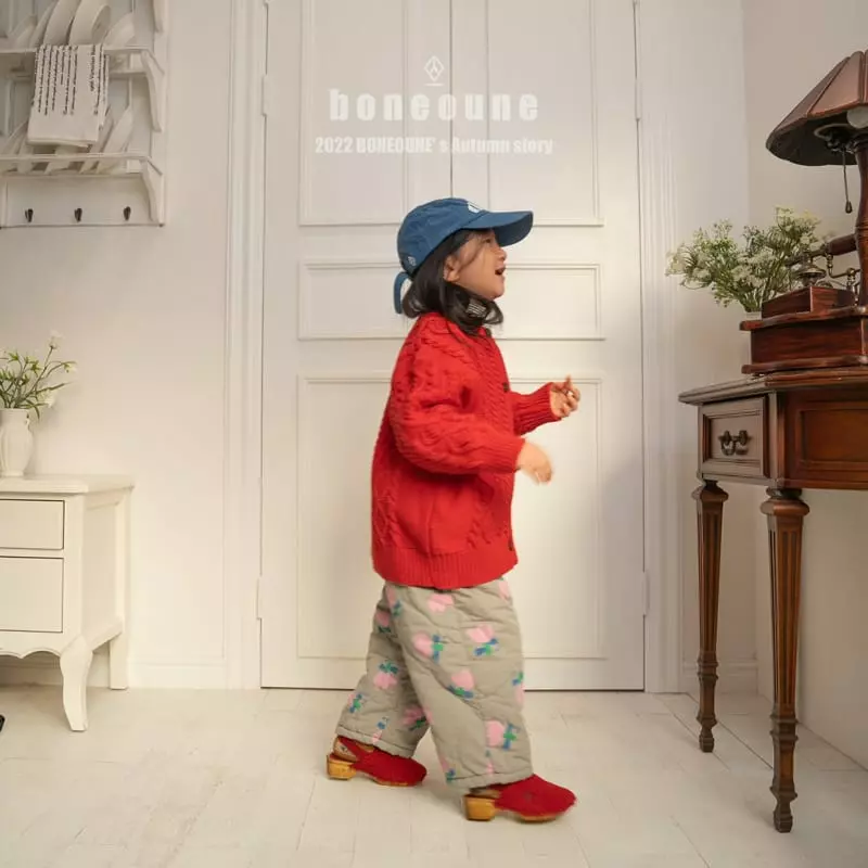 Boneoune - Korean Children Fashion - #kidsstore - Cable Knit Cardigan - 2