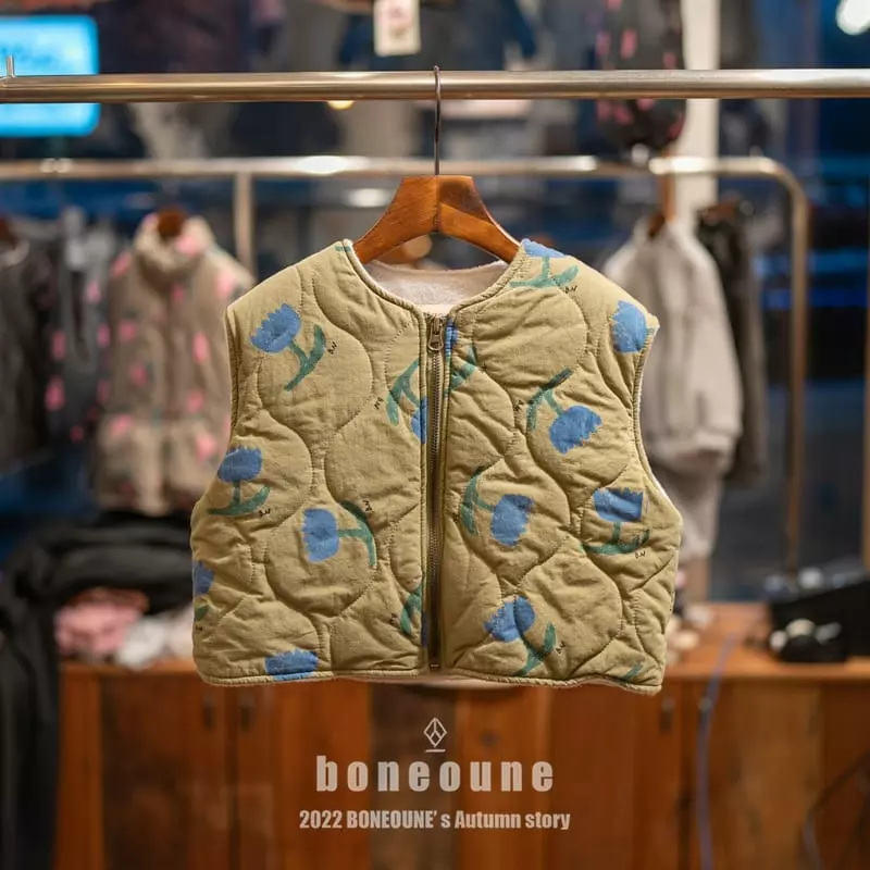 Boneoune - Korean Children Fashion - #littlefashionista - Lovely Quilting Vest - 7