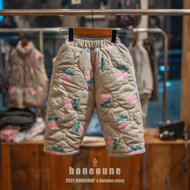 Boneoune - Korean Children Fashion - #magicofchildhood - Retro Flower Quilting Pants - 7