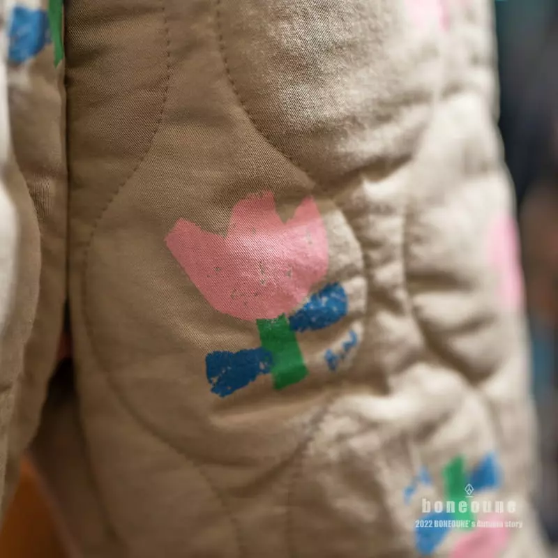 Boneoune - Korean Children Fashion - #prettylittlegirls - Retro Flower Quilting Pants - 9