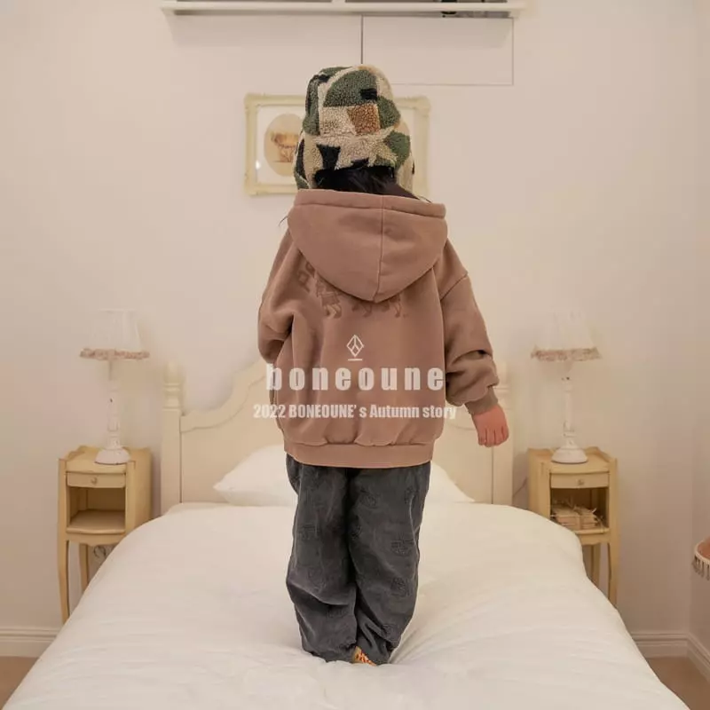 Boneoune - Korean Children Fashion - #toddlerclothing - Winter Hoody Zip-up - 4