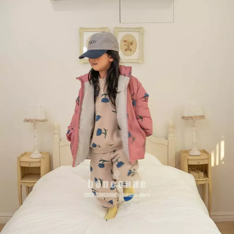Boneoune - Korean Children Fashion - #stylishchildhood - Lover Blue Sweatshirt - 3