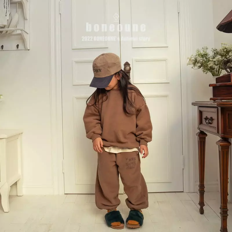 Boneoune - Korean Children Fashion - #toddlerclothing - Love Your Sweatshirt - 7