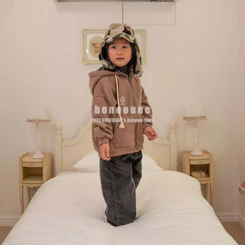 Boneoune - Korean Children Fashion - #toddlerclothing - Winter Hoody Zip-up - 3