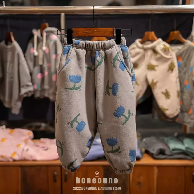 Boneoune - Korean Children Fashion - #toddlerclothing - Lover Blue Pants