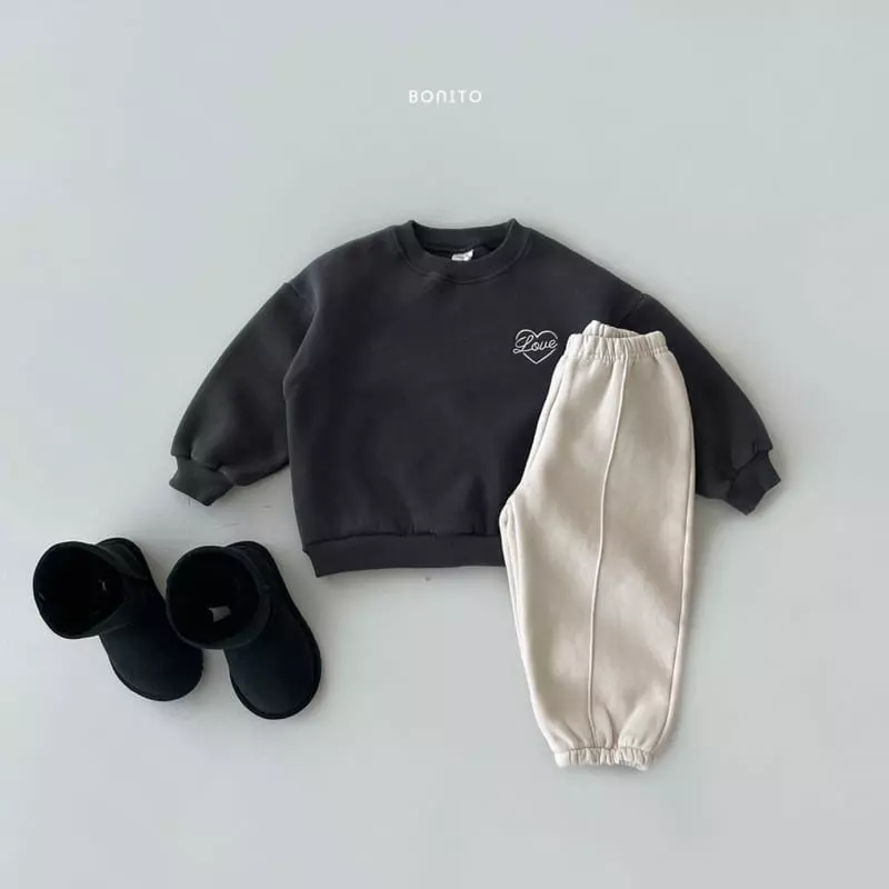 Bonito - Korean Baby Fashion - #babyclothing - Love Sweatshirt Bebe - 6