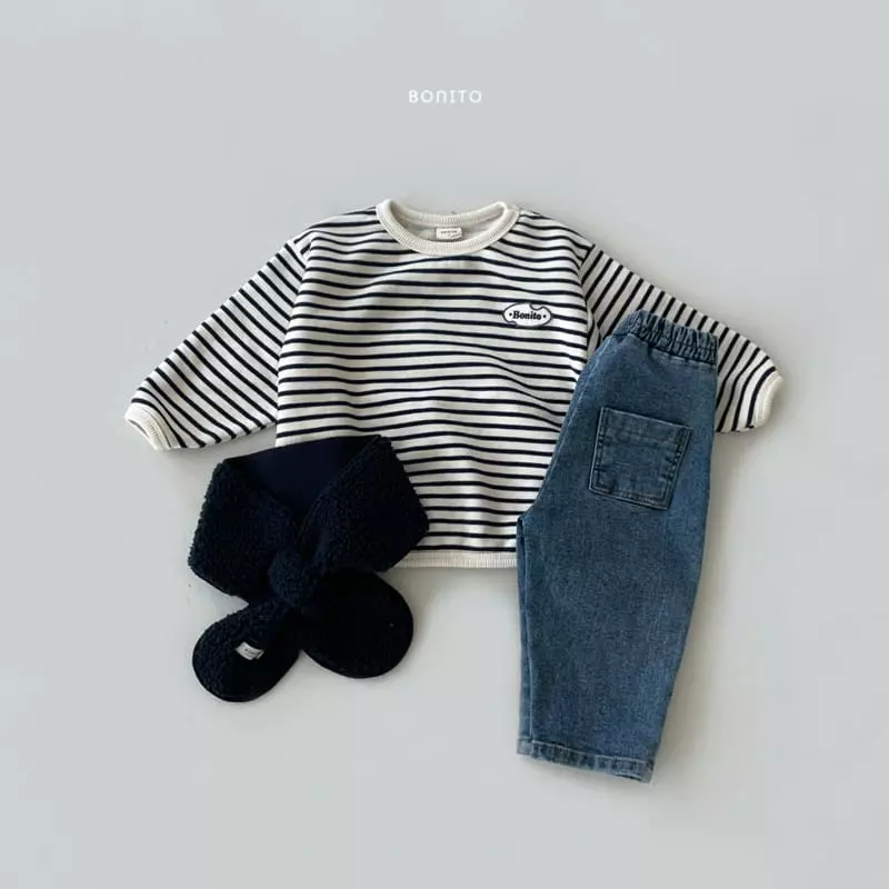Bonito - Korean Baby Fashion - #babyfever - Stripes Wapen Tee Bebe - 2