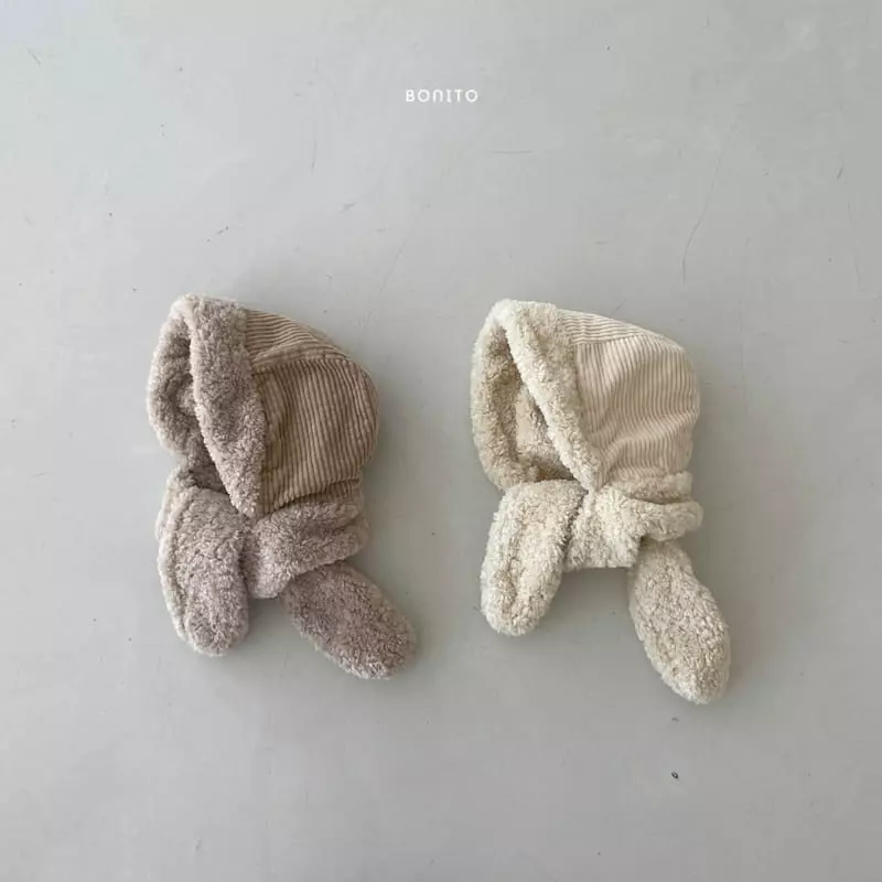 Bonito - Korean Baby Fashion - #babygirlfashion - Rib Muffler Hat