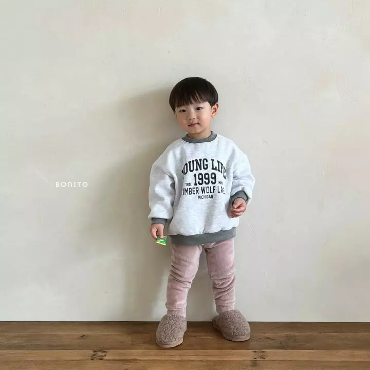 Bonito - Korean Baby Fashion - #babyootd - Mink Piping Leggings - 9